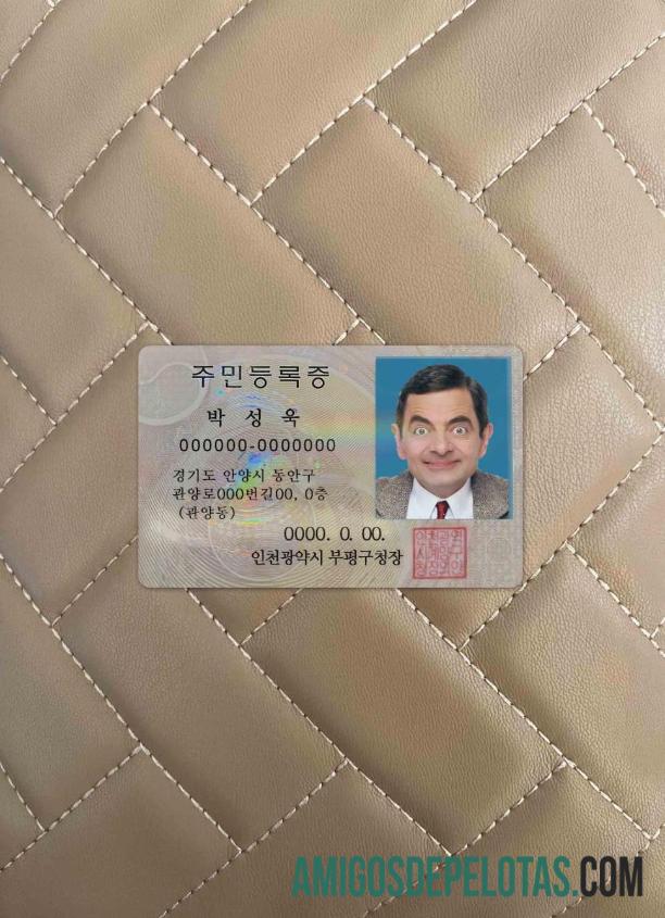 Korea ID olhar de foto frente modelo